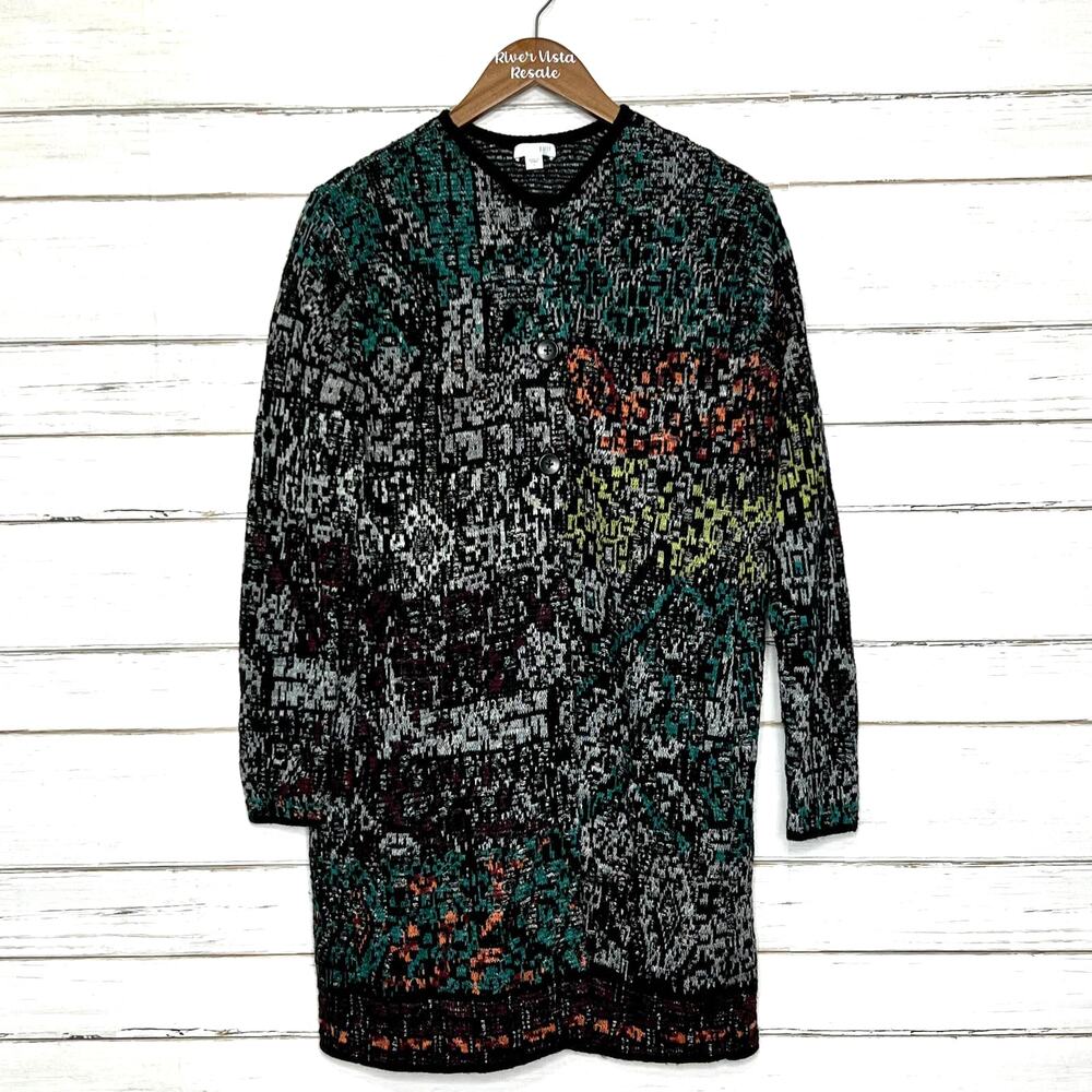 J. Jill Wool Blend Cardigan Duster Cardigan Size Small